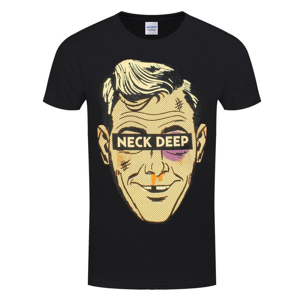 Neck Deep Ned Mens Black Tshirt